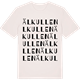 Vintage White t-shirt med Älkullen ordlek t-shirt