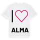 Jag älskar Alma t-shirt stort tryck