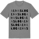 Mid Heather Gray t-shirt med Almaskog ordlek t-shirt