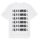 White t-shirt med Almborga ordlek t-shirt