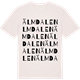 Vintage White t-shirt med Älmdalen ordlek t-shirt