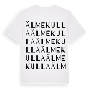 Älmekulla ordlek t-shirt – ekologisk bomull t-shirt från Pinshirt