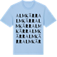 Blue Soul t-shirt med Almkärr ordlek t-shirt