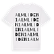 Almliden 1 ordlek t-shirt