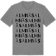 Mid Heather Gray t-shirt med Almnäs ordlek t-shirt