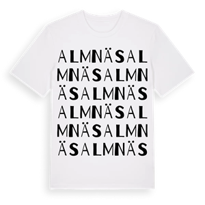Almnäs ordlek t-shirt – ekologisk bomull t-shirt från Pinshirt