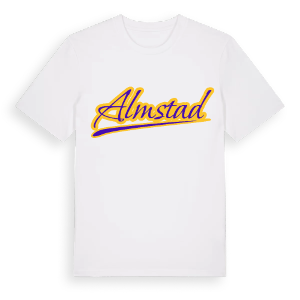 Almstad baseball t-shirt – ekologisk bomull t-shirt från Pinshirt