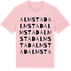 Pink Cotton t-shirt med Almstad ordlek t-shirt