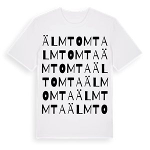 Älmtomta ordlek t-shirt – ekologisk bomull t-shirt från Pinshirt
