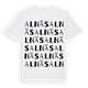 White t-shirt med Alnäs ordlek t-shirt