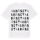 Alnäset ordlek t-shirt