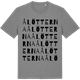 Mid Heather Gray t-shirt med Ålötterna ordlek t-shirt