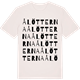 Vintage White t-shirt med Ålötterna ordlek t-shirt