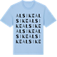 Blue Soul t-shirt med Alsike ordlek t-shirt