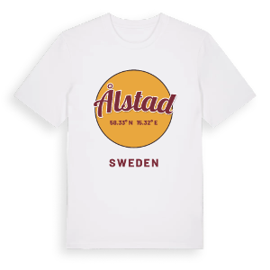 Ålstad cirkel t-shirt – ekologisk bomull t-shirt från Pinshirt