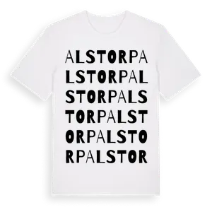 Alstorp ordlek t-shirt – ekologisk bomull t-shirt från Pinshirt
