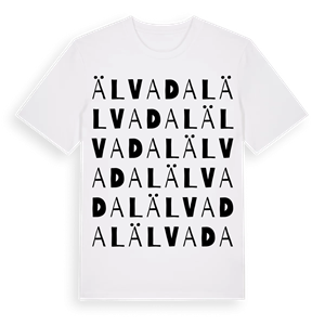 Älvadal ordlek t-shirt – ekologisk bomull t-shirt från Pinshirt
