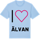 Blue Soul t-shirt med Jag älskar Älvan t-shirt stort tryck
