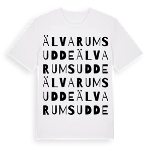 Älvarums udde ordlek t-shirt – ekologisk bomull t-shirt från Pinshirt