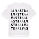 White t-shirt med Alvastra ordlek t-shirt