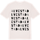 Vintage White t-shirt med Alvestad ordlek t-shirt