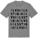Mid Heather Gray t-shirt med Älvsmålsstugan ordlek t-shirt