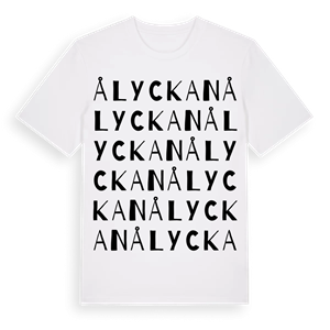 Ålyckan ordlek t-shirt – ekologisk bomull t-shirt från PinShirt