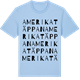 Blue Soul t-shirt med Amerikatäppan ordlek t-shirt