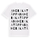 Amerikatäppan ordlek t-shirt