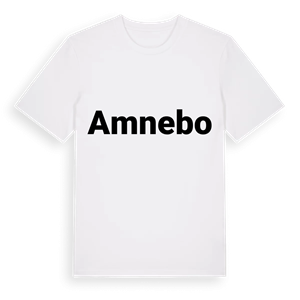 Amnebo fetstil t-shirt – ekologisk bomull t-shirt från Pinshirt