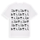 White t-shirt med Ämta ordlek t-shirt