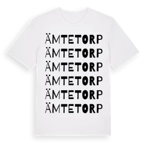 Ämtetorp ordlek t-shirt – ekologisk bomull t-shirt från Pinshirt