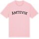 Pink Cotton t-shirt med Ämtevik böjd t-shirt