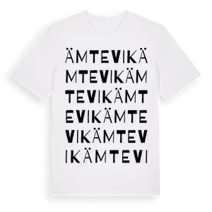 Ämtevik ordlek t-shirt – ekologisk bomull t-shirt från Pinshirt