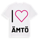Jag älskar Ämtö t-shirt stort tryck
