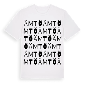 Ämtö ordlek t-shirt – ekologisk bomull t-shirt från Pinshirt