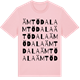 Pink Cotton t-shirt med Ämtödala ordlek t-shirt