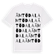 White t-shirt med Ämtödala ordlek t-shirt
