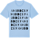 Blue Soul t-shirt med Amundeby ordlek t-shirt