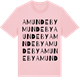 Pink Cotton t-shirt med Amundeby ordlek t-shirt