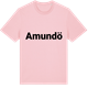 Pink Cotton t-shirt med Amundö fetstil t-shirt