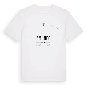 Amundö karta t-shirt – ekologisk bomull t-shirt från Pinshirt