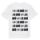 White t-shirt med Amundö ordlek t-shirt