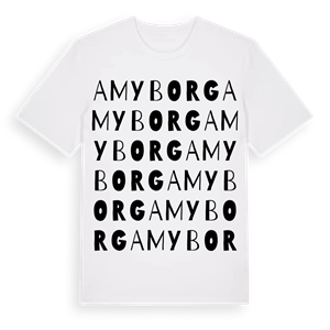 Amyborg ordlek t-shirt – ekologisk bomull t-shirt från Pinshirt