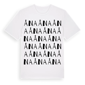 Åna ordlek t-shirt – ekologisk bomull t-shirt från Pinshirt