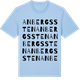 Blue Soul t-shirt med Anbergs sten ordlek t-shirt