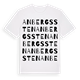White t-shirt med Anbergs sten ordlek t-shirt