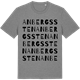 Mid Heather Gray t-shirt med Anbergs sten ordlek t-shirt