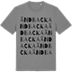 Mid Heather Gray t-shirt med Ändbacka ordlek t-shirt