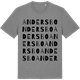 Mid Heather Gray t-shirt med Andersbo ordlek t-shirt